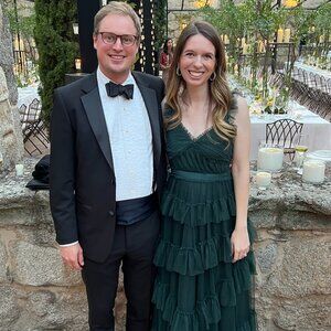 Evergreen tulle gown. Worn 2x by og Posher, 1x by me. Size 8. Originally $320